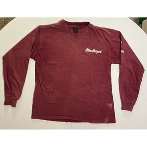 VTG USA Made MacGregor Golf Single Stitch Long Sleeve Mens L T-Shirt Maroon